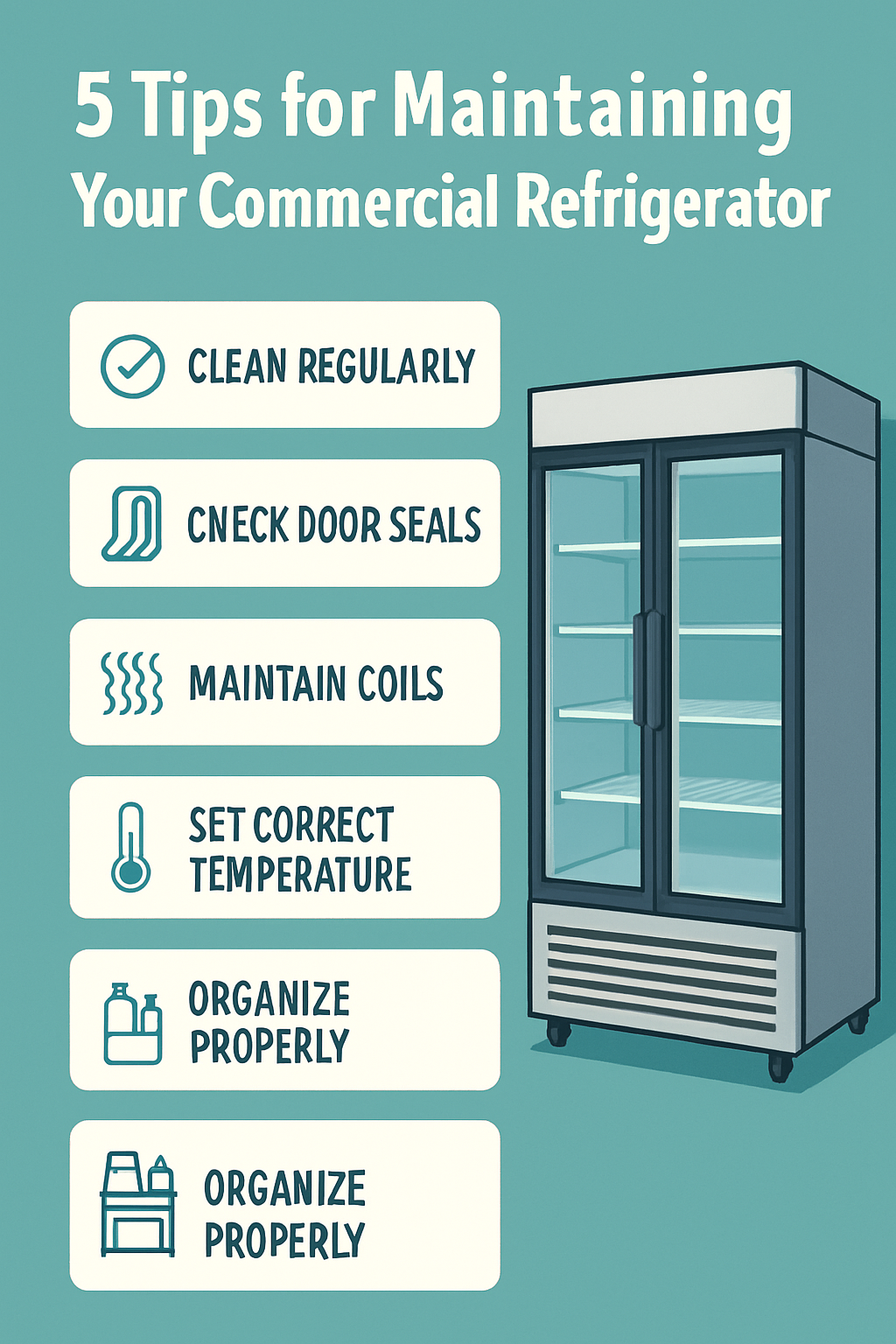 5 Tips for Maintaining Your Commercial Refrigerator