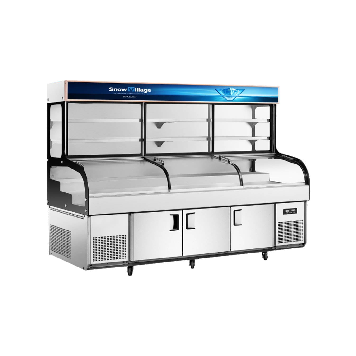 Ice Display Table BT-D-T6X/S Series - Type D (6-Step)