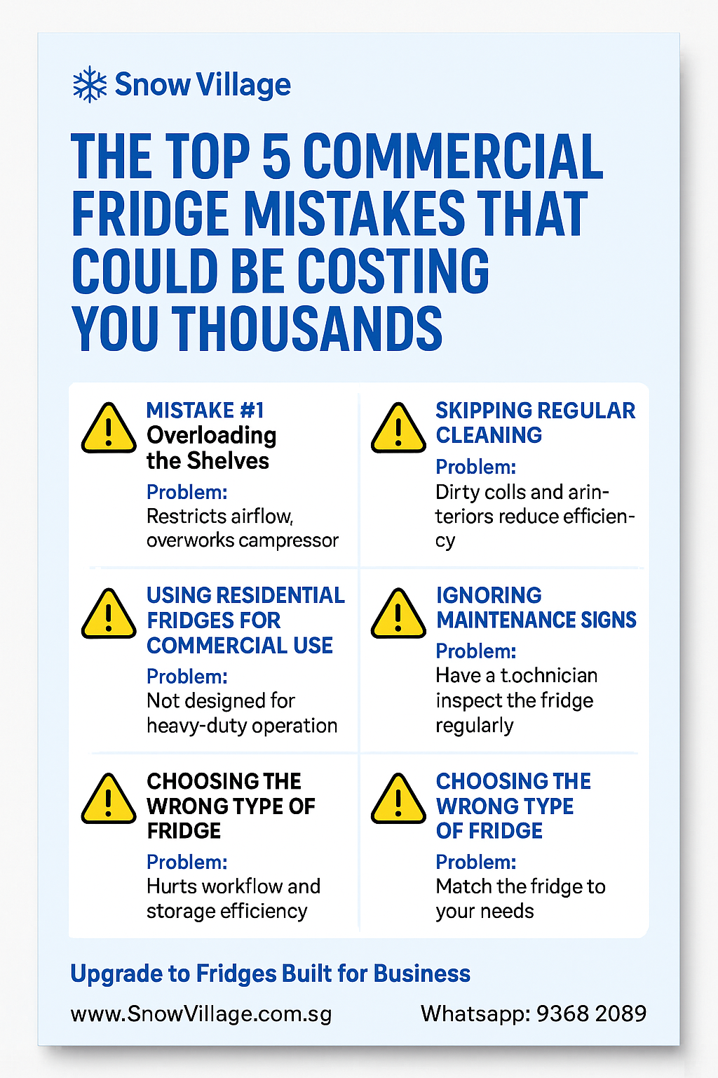 ❄️ The Top 5 Commercial Fridge Mistakes That Could Be Costing You Thousands