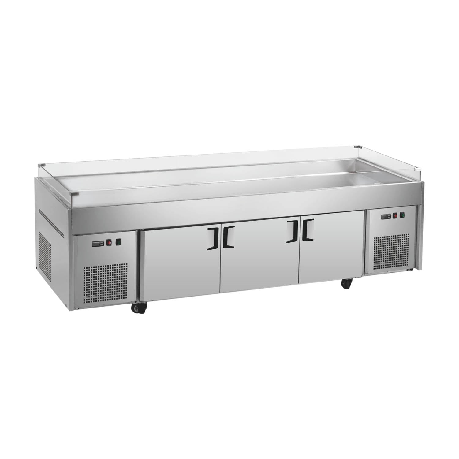 Ice Rack For Display Ice Display Table BT-A Series - Type A (Blue Light) – Snow Village ...