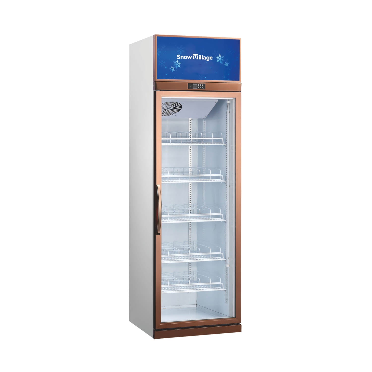 Upright Glass Door Showcase LC/LD Ventilated Cooling Refrigerator Freezer Series - 1/2/3/4 Doors